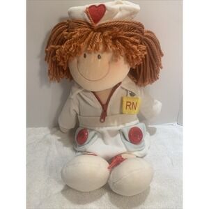 Russ Learn To Dress‎ Doll Nurse RN Teaches Self Care Skills Tie Zip Button Etc